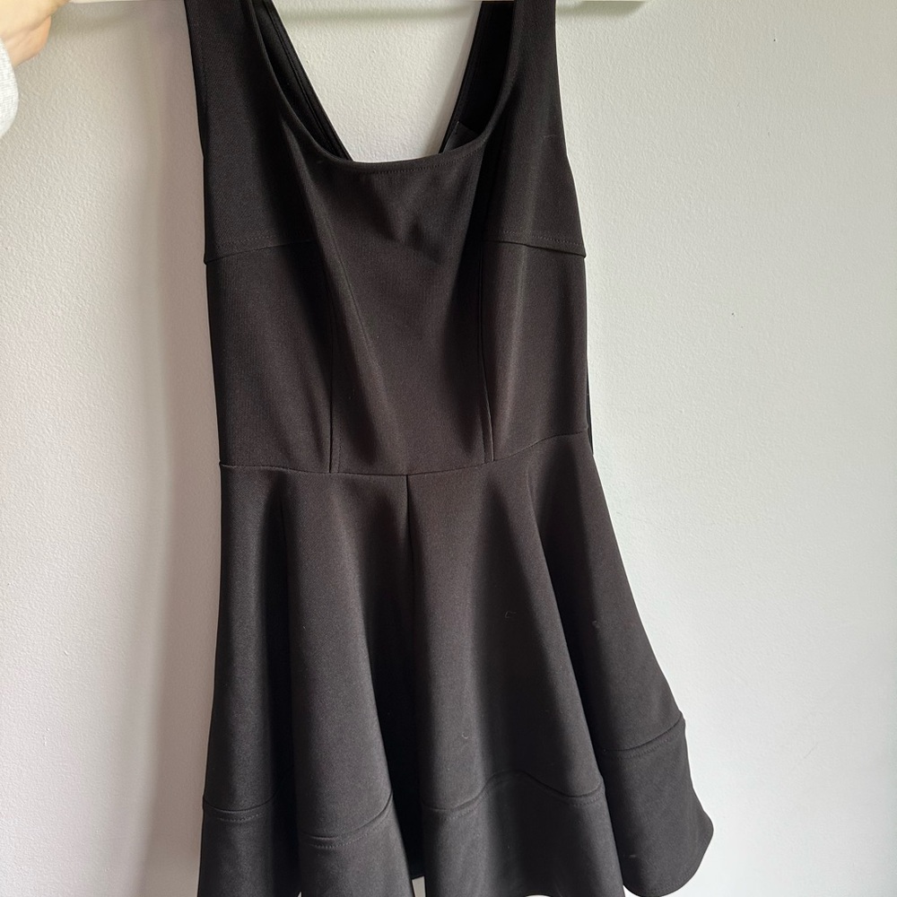 Lulus Elegant Black Skater Dress